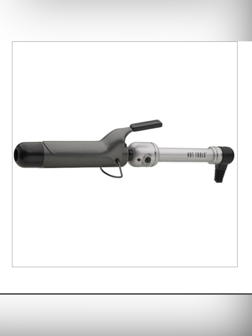 Hot Tools Professional Platinum Gray and Silver Curling Iron 1.2 Barrel